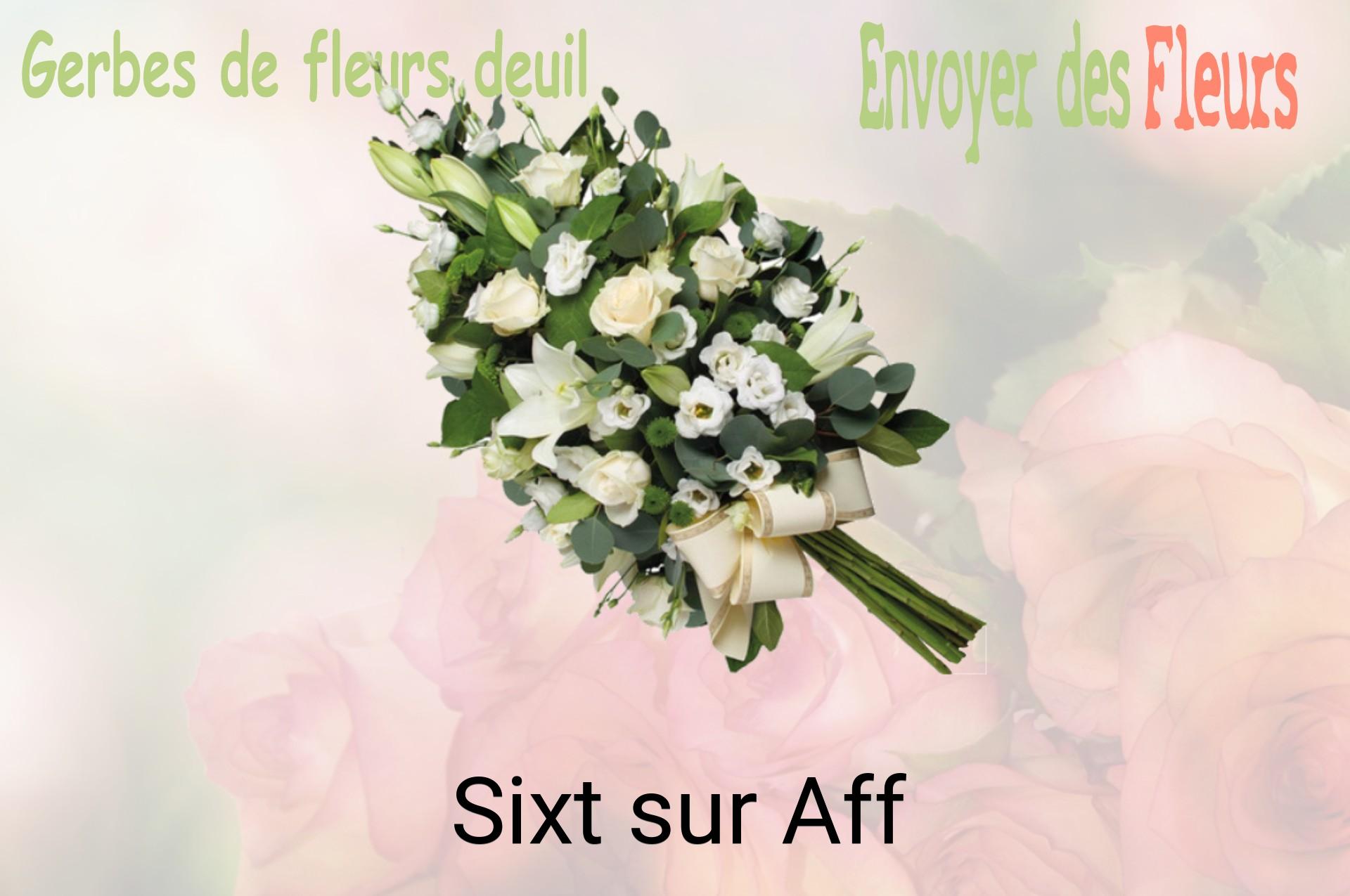 Gerbe de fleurs de deuil livrée à Sixt-sur-Aff